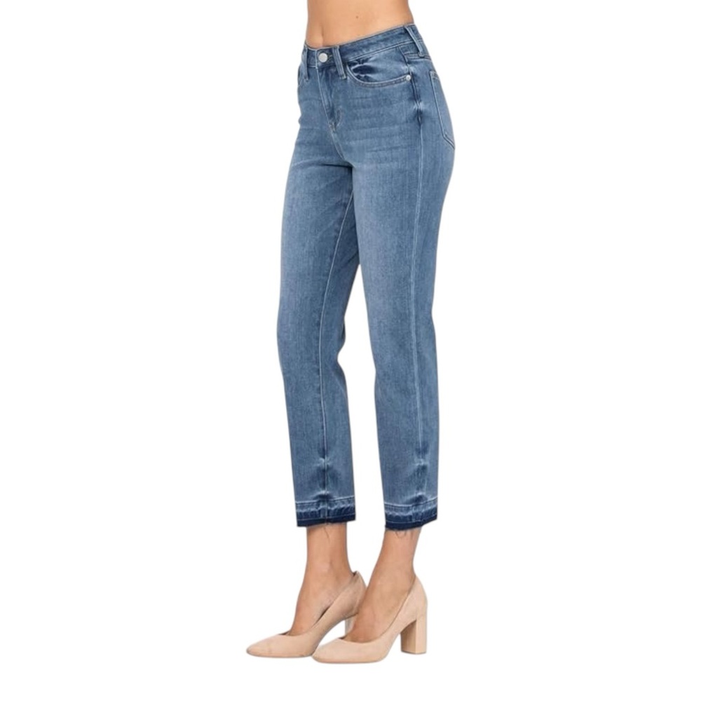 Judy Blue Jeans Women's Size 30 Blue Denim Boyfriend Fit High Rise Stretch NWT